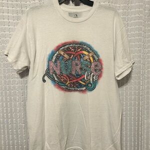 Closet Nurse‎ Life Graphic Tee - Cream
